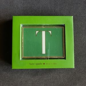 New Kate Spade New York KS Its Personal Id holder, Letter T